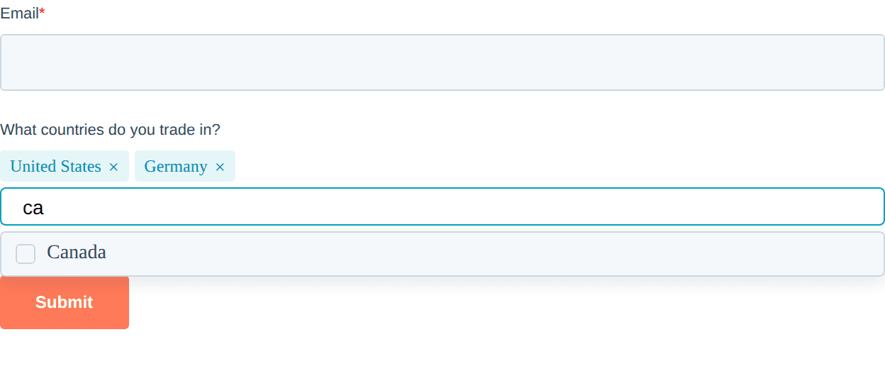 Same form enhanced: compact searchable multi-select with tags